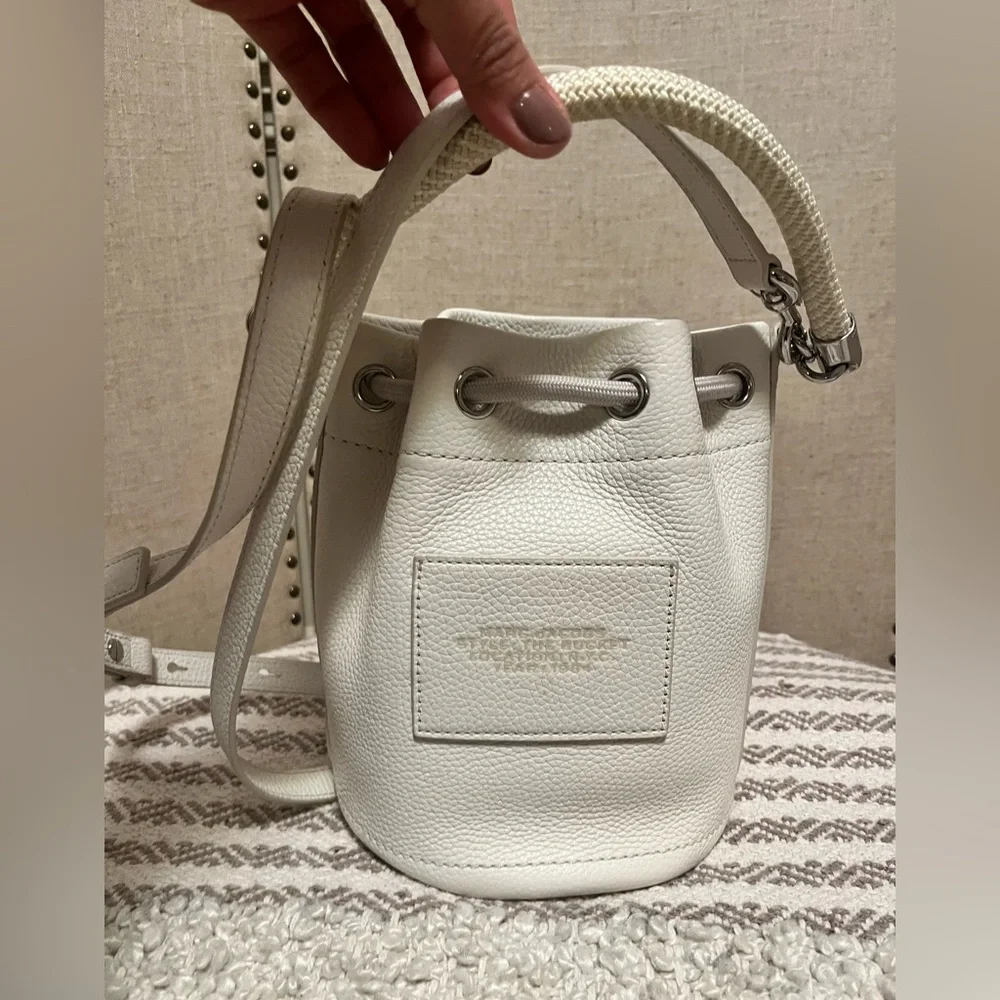 Marc Jacobs the bucket bag Small white silver - Picture 9 of 14
